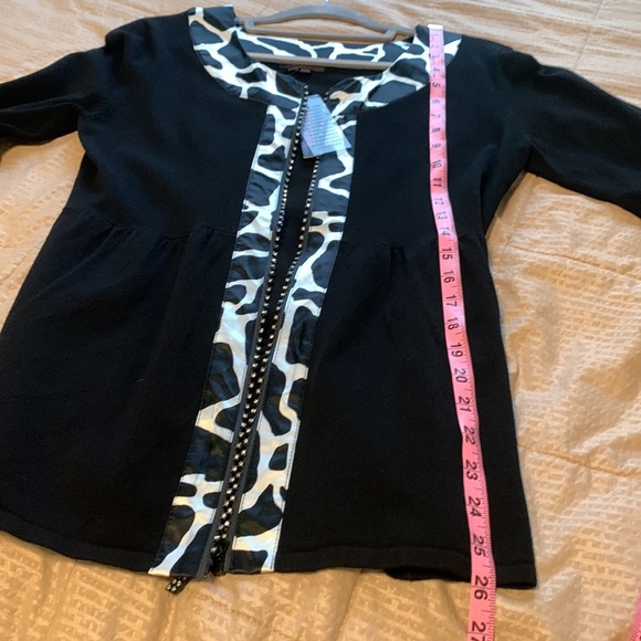 Fontana Crystal Zippered Cardigan Jacket / NWT - Picture 11 of 12